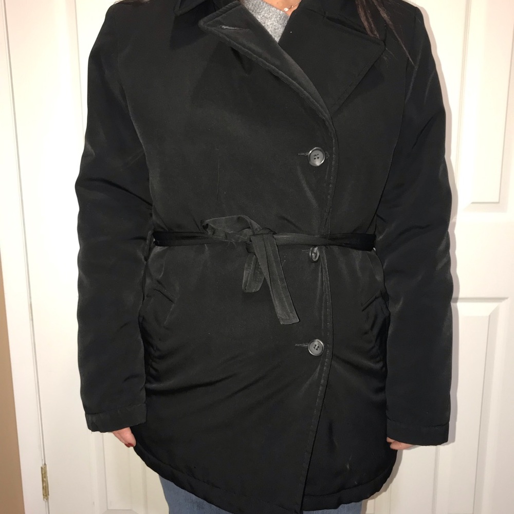 Black trench coat